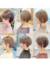 毎月500人のショート、ボブを担当するVIEの丁寧で繊細なカット技術◎