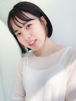 モリオ フロム ロンドン 大宮2号店(morio from London)&nbsp;【なかじま ひびき】黒髪ワンレンボブ×インナーカラー