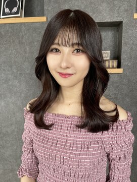 空 艶カラー/顔周りカット/レイヤーカット