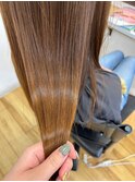 髪質改善トリートメント ストレートロング ハイトーン ツヤ髪