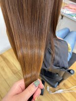 モーラ 鳳店(MOLLA) 髪質改善トリートメント ストレートロング ハイトーン ツヤ髪