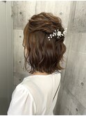 ヘアセット　ハーフアップ ヘアアレンジ