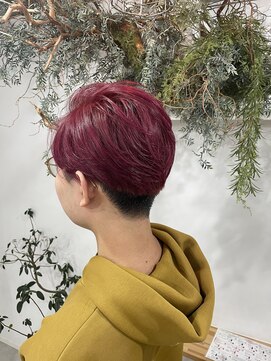 シーバイトリコ 市川(SEA by tricot) 【メンズ】レッド×ブラック　バイカラー