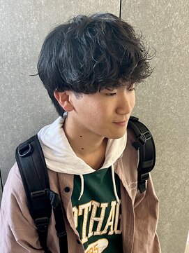 ニアウ 太田店(Niau) メンズナチュラルマッシュクリームパーマシャドウパーマ質感重視