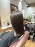 【美髪・艶髪】髪質改善トリートメント縮毛矯正＋パーソナルカット￥24,200