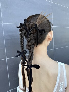 アチーブリス(achieve Liss) ウエディングフォトヘアカチモリヘア個性派アレンジ記念日