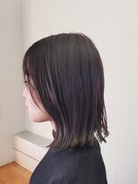 ナチュラル ピュール(Natural pur) きりっぱなしボブ×透明感カラー