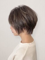 ヘアーズファイン(hair's fine) 大人レイヤーショート脱白髪染めイルミナカラーハイライト40代