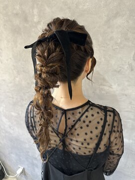 ブレス 横浜(bless) 編み下ろしポニーテール/ヘアセット