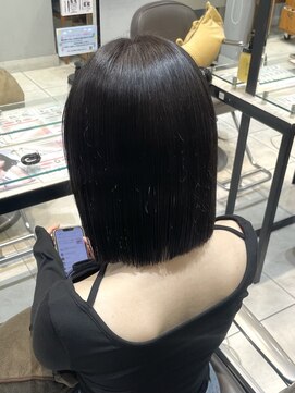 ネオリーブギンザ 銀座店(Neolive GINZA) 暗髪/切りっぱなしボブ/就活カラー