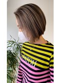 【BOTANIUM by Rr SALON】大人ショートボブ×ハイライト☆