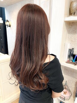 キャアリー(Caary) 福山美容室Caaryブリーチなしマロンブラウン20代30代