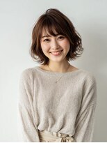 レリーオーファ 六甲(RelyOfa)&nbsp;外ハネボブ×白髪ぼかし[六甲/髪質改善/白髪ぼかし]