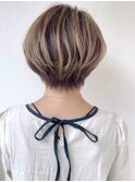 大人ハイライト◎白髪ぼかし×小顔丸みハンサムショートp浦和