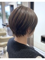 ヘアメイク アリエス 富谷店(HAIR MAKE aries)&nbsp;首元スッキリ＆小顔効果！30代女子のための洗練ショートボブ