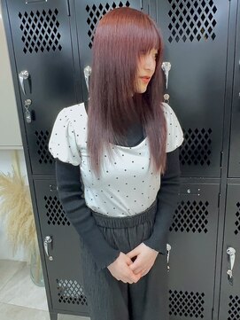 イエナ 渋谷(IENA) ミルクティーベージュ結べるレイヤーカットハイトーンカラー