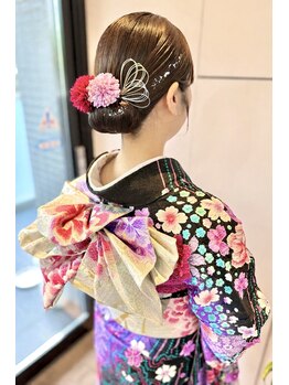 ジュノヘアー(Juno.hair)の写真/《土日祝は朝8時～受付OK》落ち着いた空間のプライベートサロン〈Juno.hair〉で、特別な日を彩ります＊