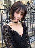 顔まわりレイヤーで垢抜けボブ