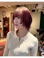 グッドフェローズ キタホリエ(GoodFellas kitahorie) レイヤーカットで魅せるハイトーンボブカラーブリーチ艶感