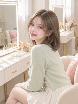 ユイマァル 岡山(YUIMARL)&nbsp;レイヤーカット★20代30代40代岡山★オリーブベージュカラー★