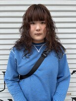サル(saru)&nbsp;ブラウンカラー×スパイラルパーマ