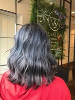 ダブル アンダーバー サロン(W_SALON) 【W_SALON 河原町】ブルーグレー/アッシュピンク