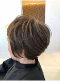 オーガニックカラーで作る、襟足スッキリショート