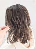 ハイライト_ことりベージュ毛先パーマ_ba255481