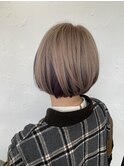 ミニボブ　インナーパープル