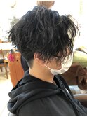 横浜★前下がりミディアムスパイラルウェーブパーマ