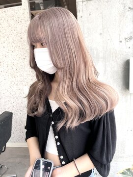 ラニヘアサロン(lani hair salon) ミルクティーベージュ/ケアブリーチ/ハイトーン/ベージュカラー