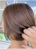 脱白髪染め/白髪ぼかし/シークレットハイライトカラーショート