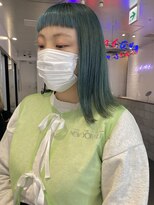 ゲーム 原宿店(GAME)&nbsp;ダブルカラーブルーベージュカラーケアブリーチハイトーンカラー