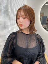 アンバー 池袋(amber)&nbsp;切りっぱなしボブ/美髪/ピンクブラウン[池袋駅]