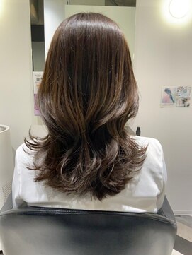 アフロディーテギンザ 日本橋人形町店(APHRODITE GINZA) フルバング/似合わせカット/レッドブラウン/30代40代/人形町