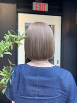 ヘアーシグネチャー(Hair Signature)&nbsp;20代/30代/小顔/大人可愛い/ボブ/ミニボブ/ベージュ