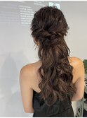 【結婚式ヘアセット】