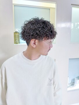 ヒート トウキョウ 目黒店(HEAT TOKYO) ツーブロック波打ちマッシュ波巻きダウンパーマメンズ目黒