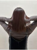 髪質改善酸性ストレート＋なかなか落ちないピンク系カラー