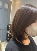 大人ボブ　くびれボブ　レイヤー　内巻きボブ　レイヤーカット