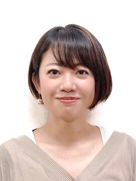 黄ぐまくん美容室 ショート　ボブ　メッシュ