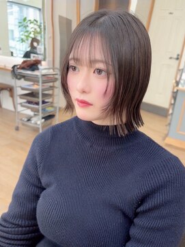 ネオリーブ クーロ(Neolive curro) 小顔タッセルボブ×似合わせカット[ぱつっとボブ/縮毛矯正/横浜]