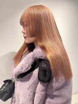 ベレーザ 渋谷(BELEZA) 12295韓国アプリコットオレンジオレンジベージュストレート