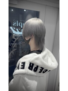 ポプルス(popls) 中性ウルフ/ウルフカット/メンズウルフ/シルバーウルフ