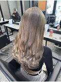 ケアブリーチバレイヤージュハイライトミルクティーグレージュ
