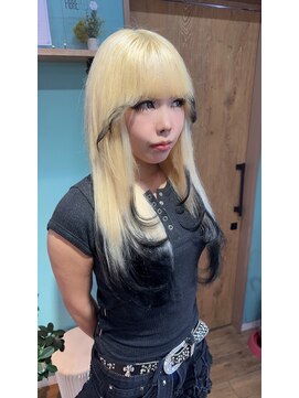 ミラシィ 稲毛(Mirashy) キツネカラー×レイヤーカット×プルエクステで個性爆発!!