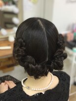 ヘアアンドメイク ゼン ヨコハマ(Hair&Make ZEN YOKOHAMA)&nbsp;ねじねじツインのヘアセット