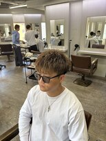 フライ 東通り店(Frei)&nbsp;茶金メッシュ前下がりマッシュ