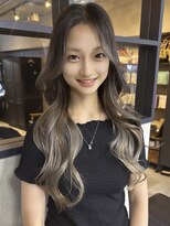 サニー 渋谷(SUNNY) バレイヤージュ、アッシュカラー、レイヤーカット、ダブルカラー