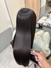 【高見指名限定】カット+髪質改善ストレート+イルミナカラー+質感UPケア